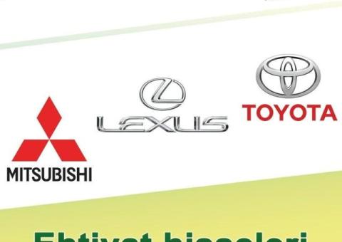 "Toyota/ Lexus/ Mitsubishi" ehtiyat hissələri